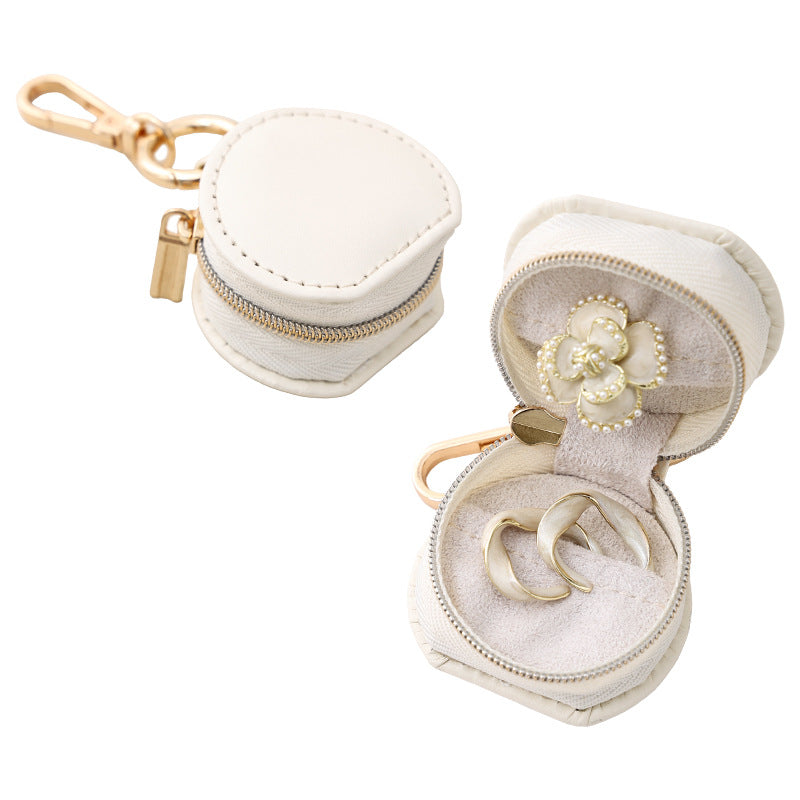 Mini Portable Pouch Charm Jewelry Case
