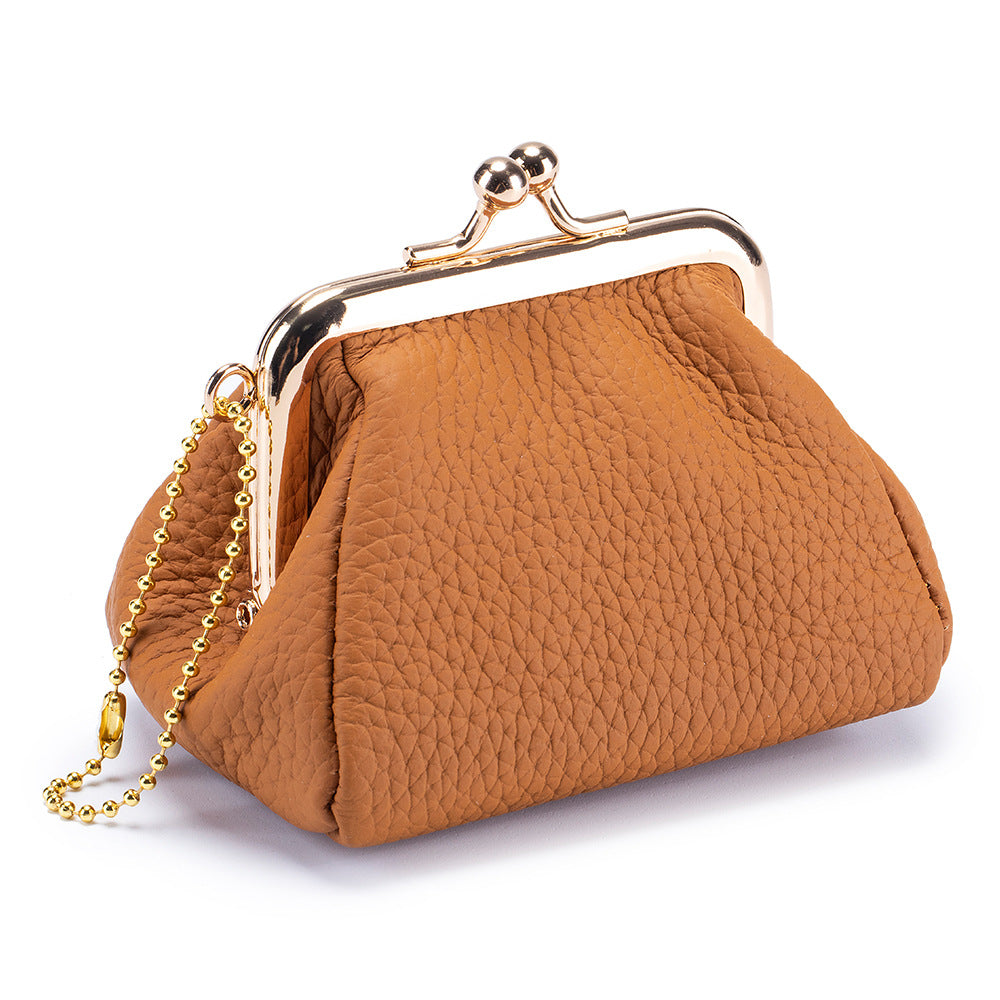 Creative Mini Genuine Leather Frame Purse Multiple Colors