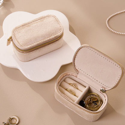 Portable Mini Travel Velvet Jewelry Pouch Multiple Colors
