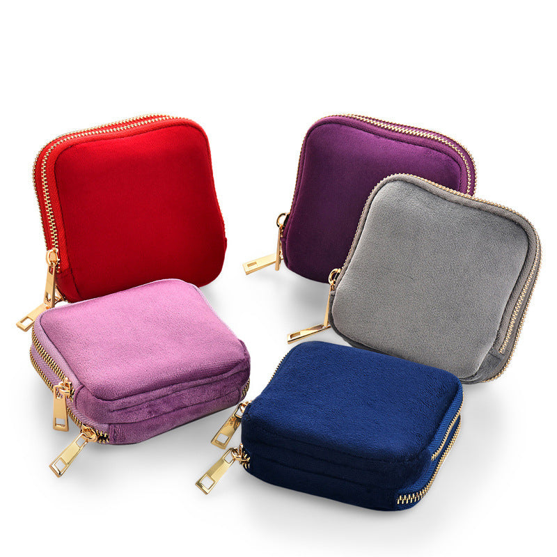 Italian Velvet Multi Layer Retro Jewelry Pouch