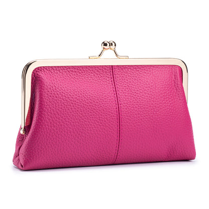 Genuine Leather Clutch Wallet Long Simple Fashion