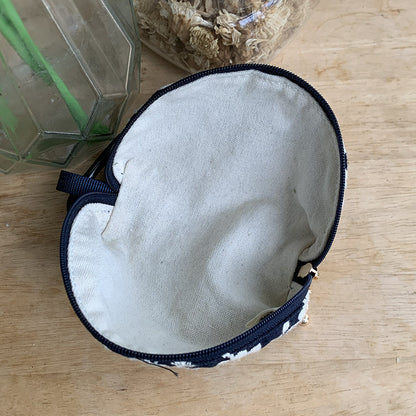 Heavy Embroidery Headphone Case Pouch Multiple Colors