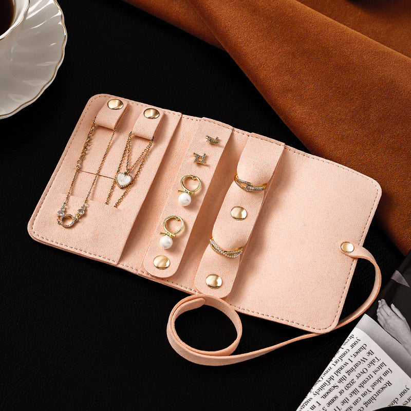 Portable Travel Handheld Jewelry Pouch Multiple Colors