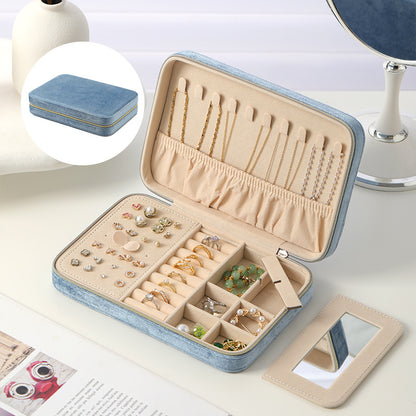 Velvet Multi Function Jewelry Box for Girls