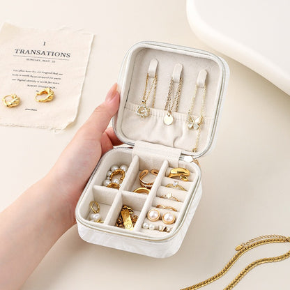 Simple Portable Vintage Jewelry Box Multiple Colors