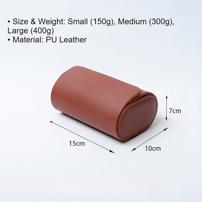 Pebble Grain PU Multi Slot Travel Watch Case