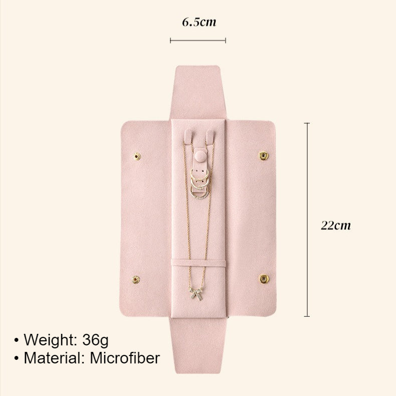 ortable Travel Jewelry Pouch Microfiber Lightweight