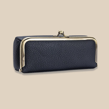 Creative Portable Genuine Leather Eyeglasses Case for Ladies
