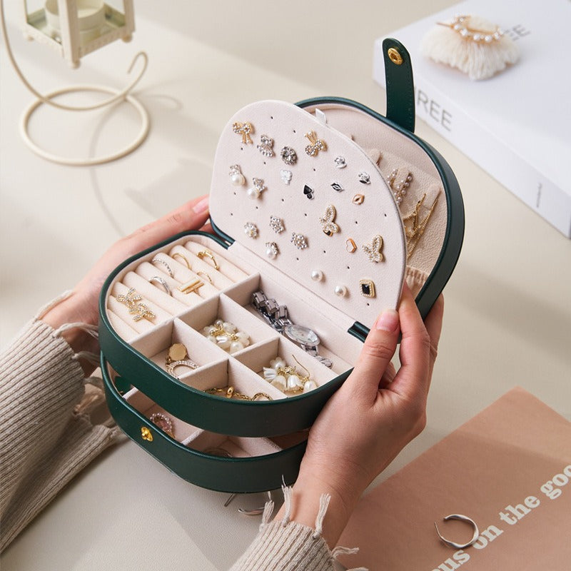 Multi Layer Jewelry Organizer Box for Rings Earrings