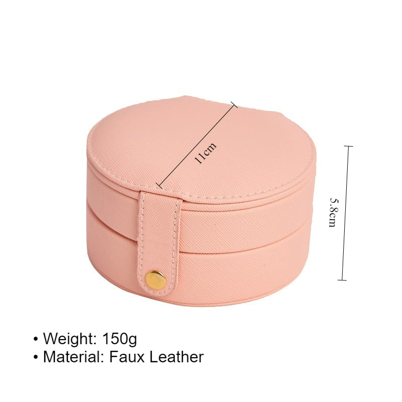 Portable Multi Layer Travel Jewelry Box for Earrings Rings