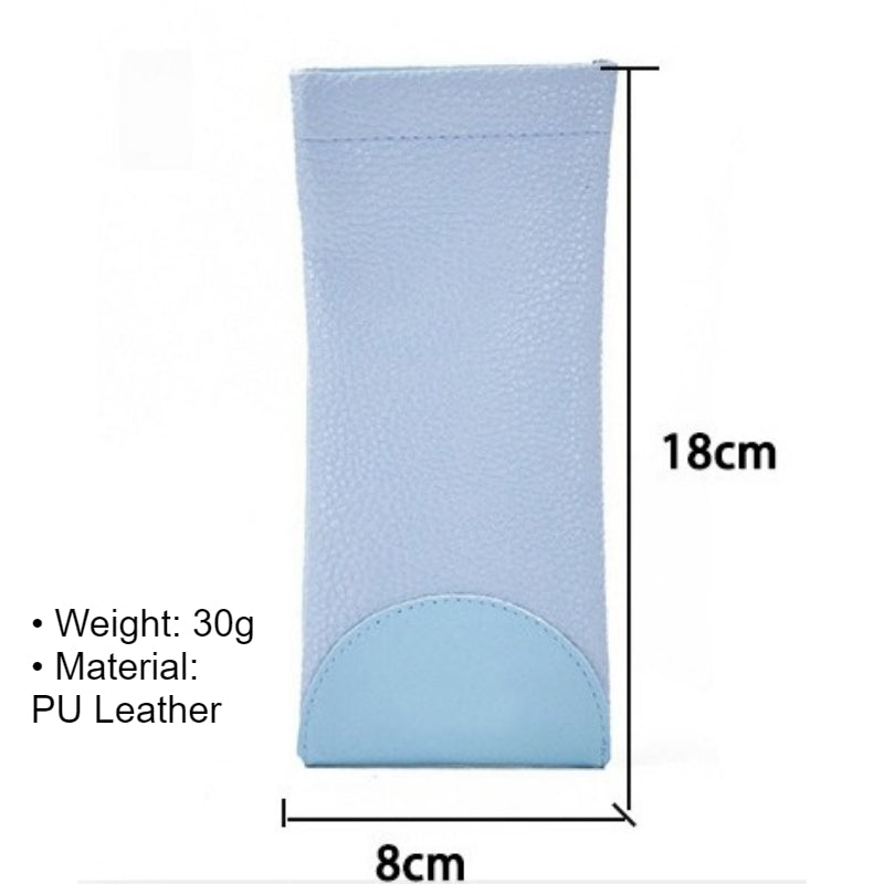 Portable PU Sunglasses Pouch Simple Case
