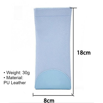 Portable PU Sunglasses Pouch Simple Case