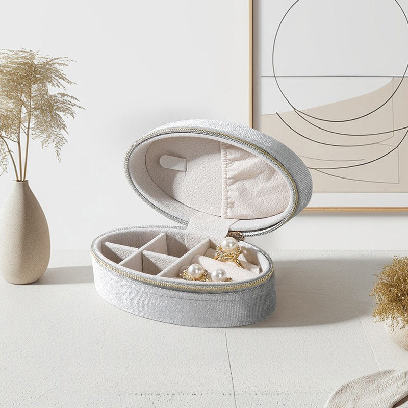 Retro Velvet Ring Jewelry Box Portable Multiple Colors