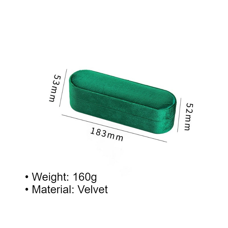 Velvet Ring Earring Jewelry Box Portable Multiple Colors