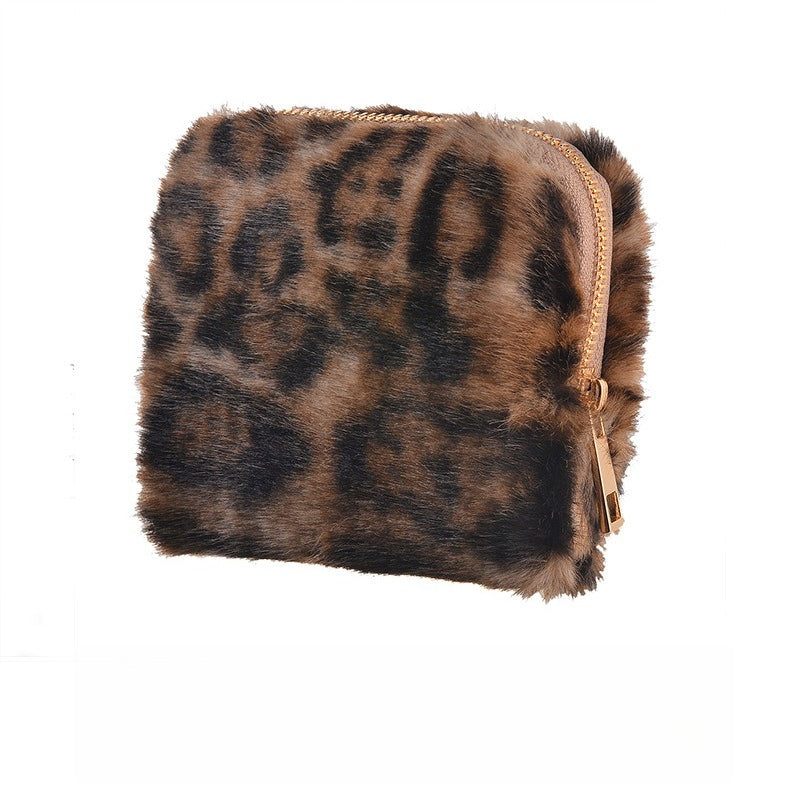 Multi Layer Leopard Print PU Jewelry Pouch