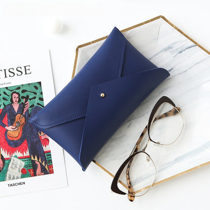 Fashion PU Sunglasses Case Soft Pouch Multiple Colors