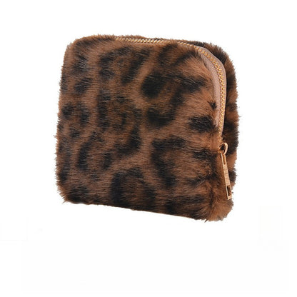 Multi Layer Leopard Print PU Jewelry Pouch
