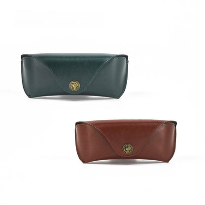 Handmade Retro PU Crush Resistant Portable Sunglasses Case
