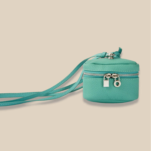 Genuine Leather Sweet Potato Crossbody Mini Coin Purse