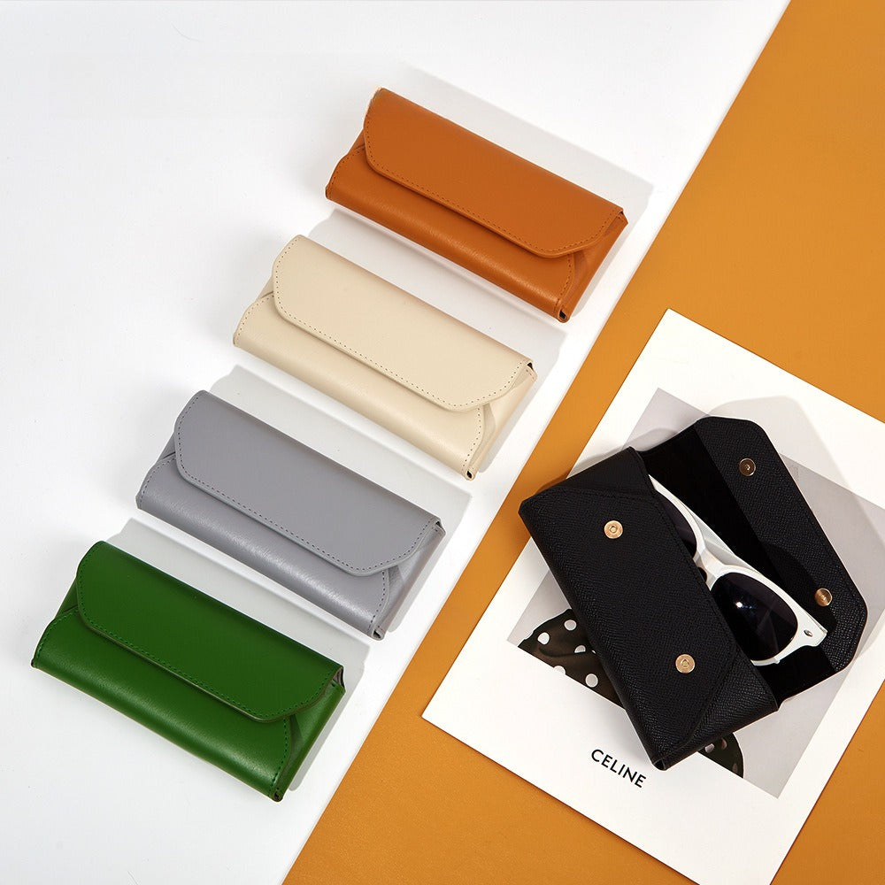 Classic Solid Color Crush Resistant Waterproof Eyeglasses Case