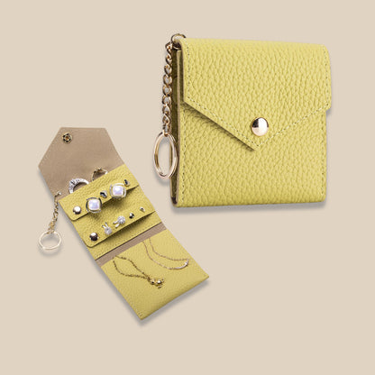 Luxury Genuine Leather Multi Function Jewelry Pouch