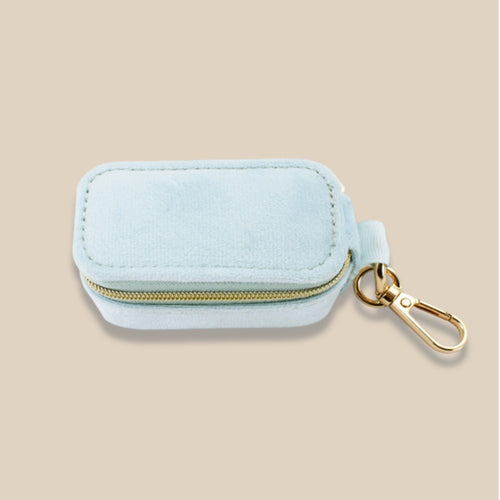 Hanging Keychain Jewelry Box Travel Mini Cute Velvet