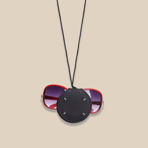 Genuine Leather Neck Magnetic Sunglasses Clip Multiple Colors