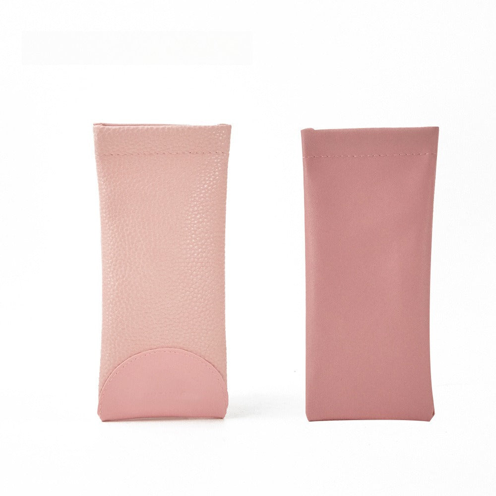 Portable PU Sunglasses Pouch Simple Case
