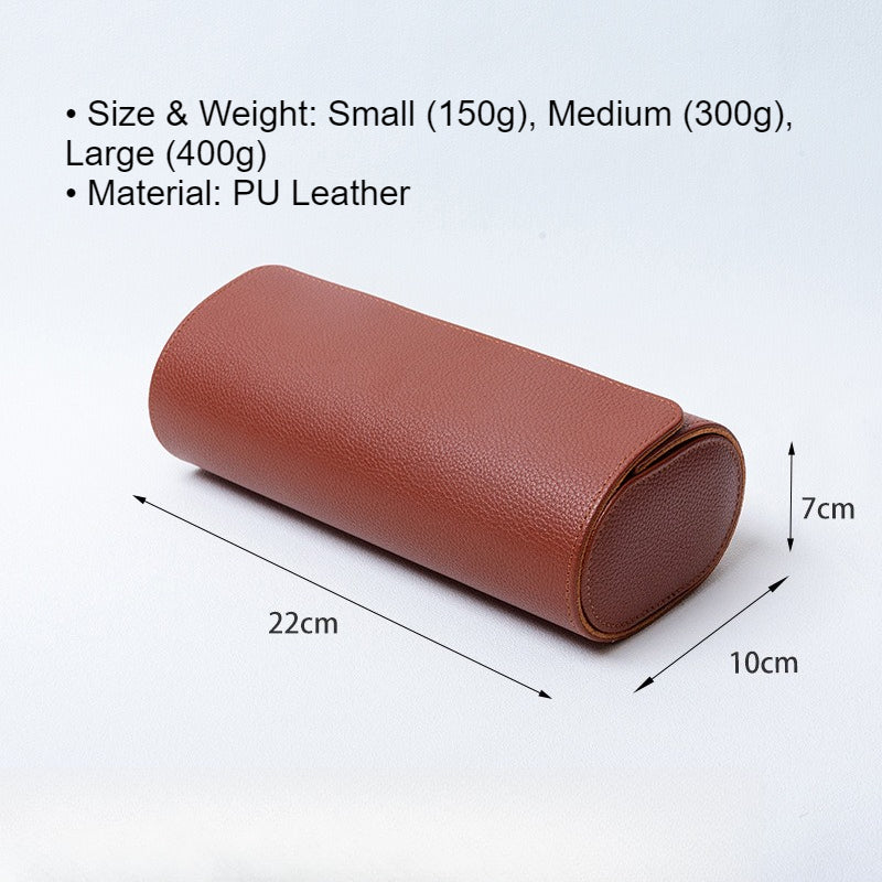 Pebble Grain PU Multi Slot Travel Watch Case