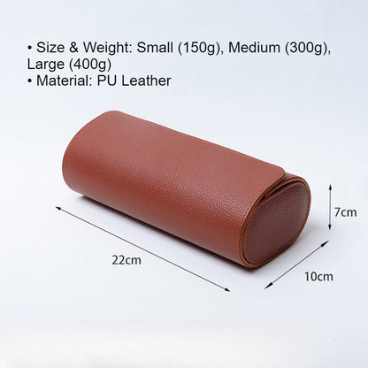 Pebble Grain PU Multi Slot Travel Watch Case