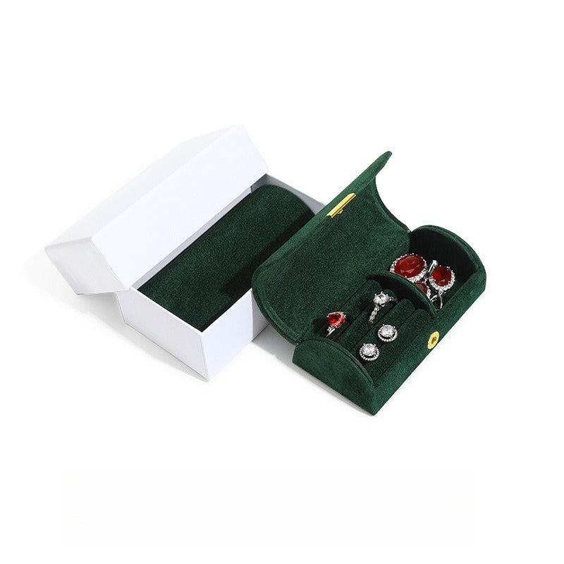 Ultra Light Beaded Velvet Travel Jewelry Pouch