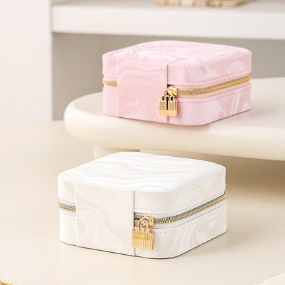 Simple Portable Vintage Jewelry Box Multiple Colors
