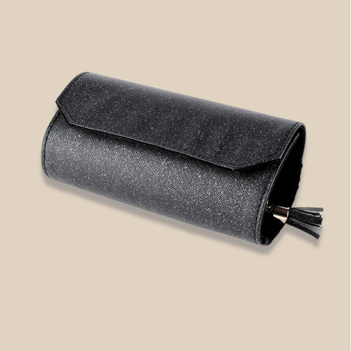 Leather Roll Up Jewelry Travel Organizer
