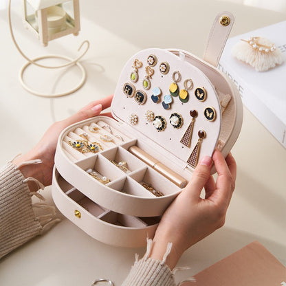 Multi Layer Jewelry Organizer Box for Rings Earrings